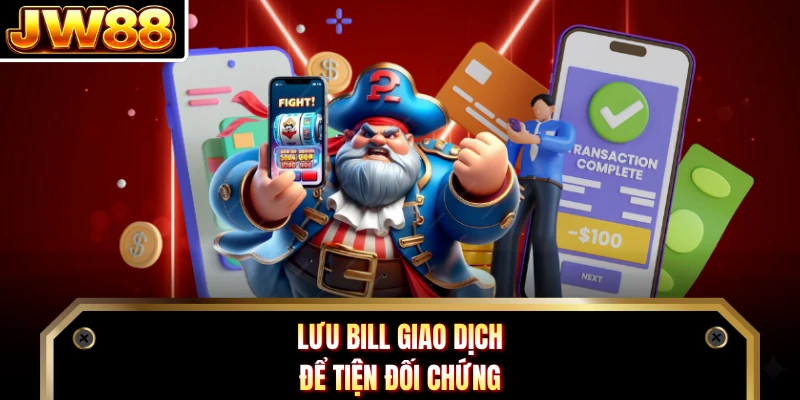 Lưu bill giao dịch để tiện đối chứng