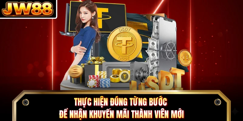 Thực hiện đúng từng bước để nhận khuyến mãi thành viên mới